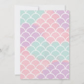 Mermaid Under the Sea Rainbow Girl Birthday Kaart (Achterkant)