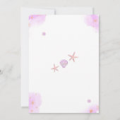 Mermaid Under the Sea Splish Splash Baby Shower Kaart (Achterkant)