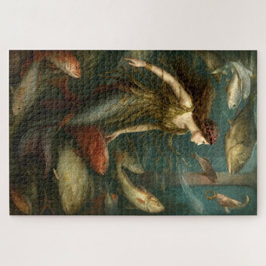 Mermaid Under The Sea With Fish Legpuzzel (Horizontaal)