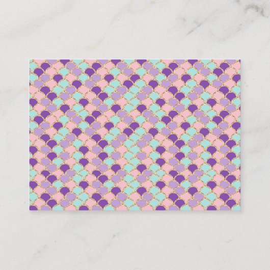 Mermaid under the Zee Baby Book Request Kaarten (Achterkant)