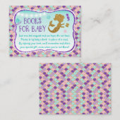 Mermaid under the Zee Baby Book Request Kaarten (Voorkant / Achterkant)