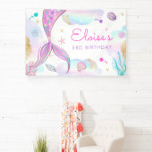 Mermaid under the Zee Birthday Party Welcome Spandoek (Insitu)