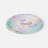 Mermaid under the Zee Paper Bord 7-inch Bord (Gekanteld)