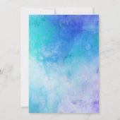 Mermaid under the Zee Princess Baby shower Kaart (Achterkant)