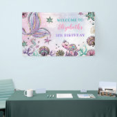 Mermaid under Zee Birthday Girl Welcome Party Spandoek (Beurs)