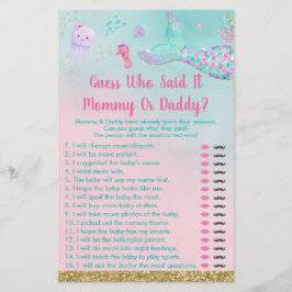 Mermaid under Zee, raad eens wie zei dat het speel