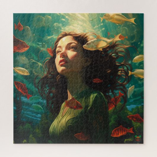 Mermaid Underwater Puzzle Legpuzzel (Verticaal)