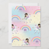 Mermaid Unicorn 1e verjaardag Kaart (Achterkant)