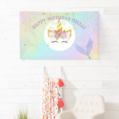 Mermaid Unicorn Birthday Banner (Insitu)