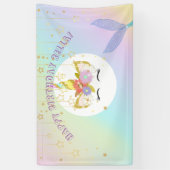 Mermaid Unicorn Birthday Banner (Verticaal)