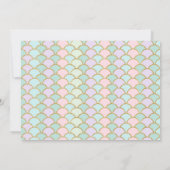 Mermaid & Unicorn Birthday Invitation Magic Party Kaart (Achterkant)