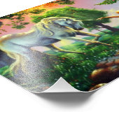 mermaid & unicorn foto afdruk (Hoek)