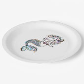 Mermaid Unicorn Papieren Bordje (Gekanteld)
