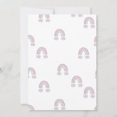 Mermaid Unicorn Party Invitation Kaart (Achterkant)