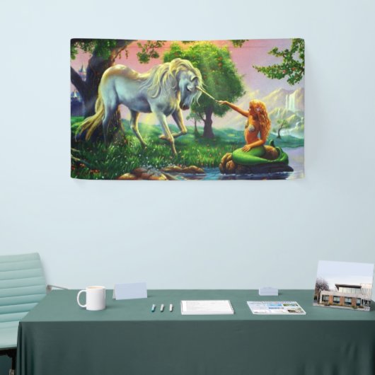 mermaid & unicorn spandoek (Beurs)