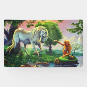 mermaid & unicorn spandoek