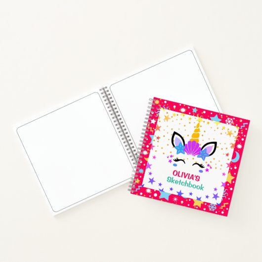 Mermaid Unicorn Speciaal Kinder Sketchbook Notitieboek (Binnen)