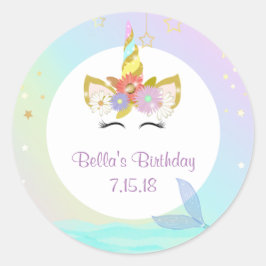 Mermaid Unicorn Stickers