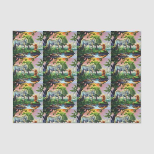 mermaid & unicorn tissuepapier (Voorkant)