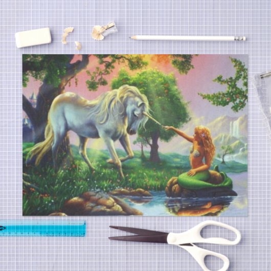mermaid & unicorn tissuepapier (Craft)