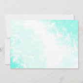 Mermaid Unicorn verjaardagsuitnodiging Magische pa Kaart (Achterkant)