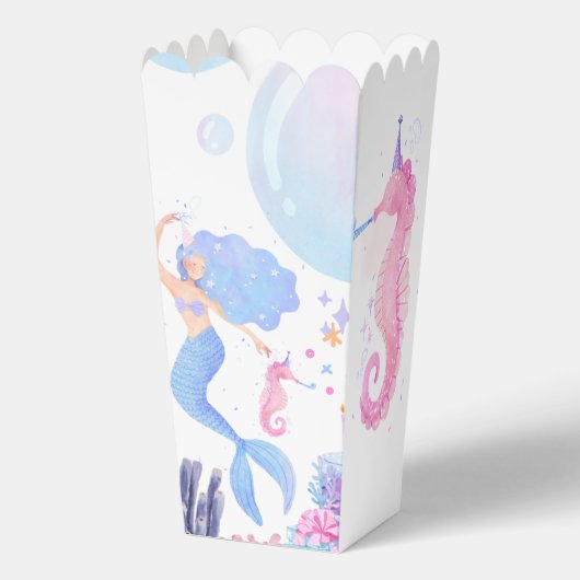 Mermaid Verjaardag Bedankdoosjes (Voorkant)