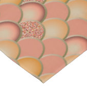 Mermaid verjaardag Bruin Oranje schalen Tablecloth Tafelkleed (Gekanteld)