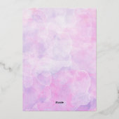 Mermaid Verjaardag Folie Uitnodiging (Achterkant)