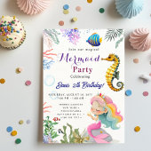Mermaid Verjaardagsfeest Kaart