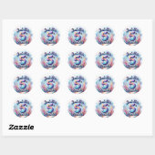 Mermaid Verjaardagsfeestje Sticker – Aangepaste Na (Vel)