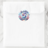 Mermaid Verjaardagsfeestje Sticker – Aangepaste Na (Tas)