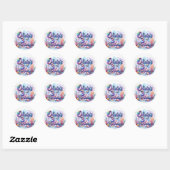 Mermaid Verjaardagsfeestje Sticker – Aangepaste Na (Vel)