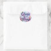 Mermaid Verjaardagsfeestje Sticker – Aangepaste Na (Tas)