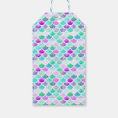 Mermaid verjaardagsgunsttag cadeaulabel (Achterkant)