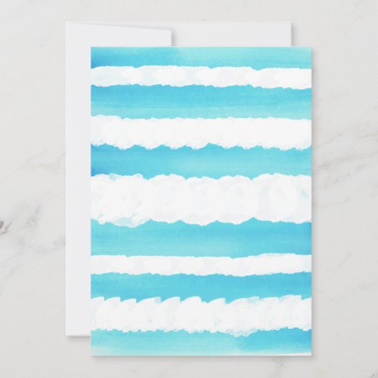 Mermaid verjaardagsuitnodigingen voor meisjes kaart (Achterkant)