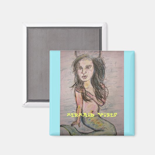 Mermaid Vibes Magneet (Voorkant / Achterkant)