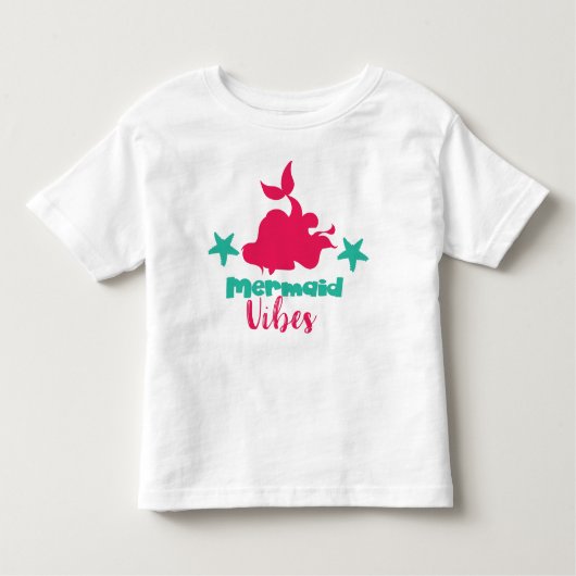 Mermaid Vibes, Mermaid Tail, Mermaid Silhouette Kinder Shirts (Voorkant)