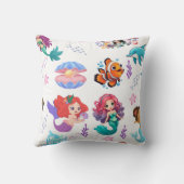 Mermaid Vibes: Onderzeese Vrienden Patroon Kussen (Achterkant)