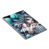 Mermaid Vibes Only Spiral Notitieboek – Fantasy Oc (Rechterzijde)