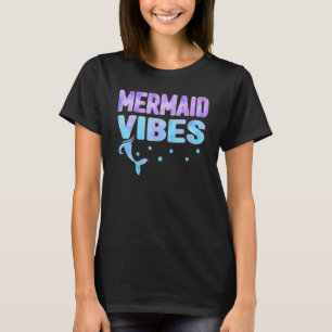 Mermaid Vibes Women Summer Vacation Squad Girls to T-shirt
