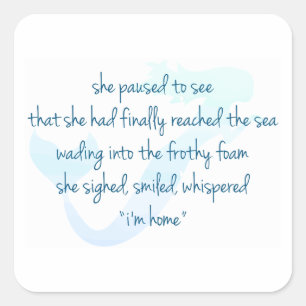 Mermaid Vierkante Sticker
