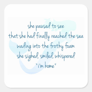 Mermaid Vierkante Sticker