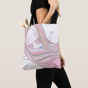 Mermaid voor Mindful Meditatie Tote Bag
