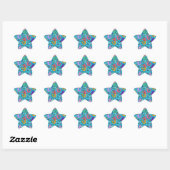Mermaid vrienden ster sticker (Vel)
