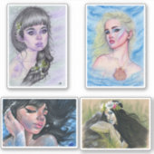 Mermaid vynil snijdt stickers uit (Voorkant)