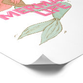 Mermaid Wall Art Poster (Hoek)