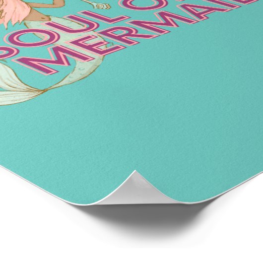 Mermaid Wall Art Poster (Hoek)