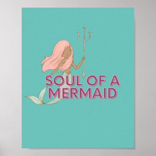 Mermaid Wall Art Poster (Voorkant)