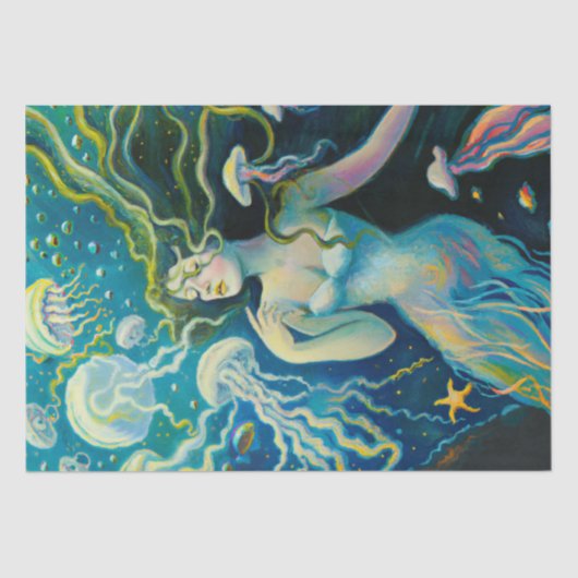  Mermaid Wall Decor Mermaids Zee Nymph Tissuepapier (Voorkant)