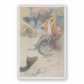 Mermaid Warwick Goble (1862-1943) Sticker (Voorkant)